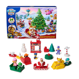 PAW PATROL Advent Calendar 2025 for Christmas Episode Special - 24 Toy Surprises with 7 Vehicles, 11 Figures and Accessories, Toys for Children from 3 Years