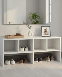 Galano Nice Multifunktionales Regal-Schrank - L 91,44 x B 29,49 x H 38,99 cm, für Schlafzimmer und Wohnzimmer - Weiß