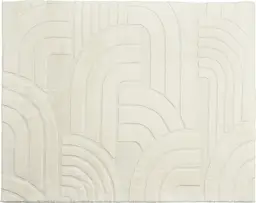 Teppich 160x130cm Weiß