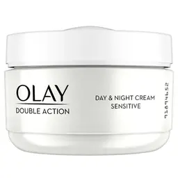 Olay Double Action Moisturise & Prime, Day And Night Cream For Sensitive Skin, For 24H Hydration,50ml
