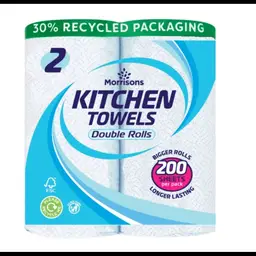 Morrisons 2 Double Kitchen Rolls 2 per pack