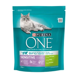 Purina ONE Sensitive Kattenvoer Kalkoen & Rijst 800g