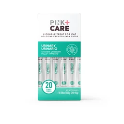 PINK+CARE Friandises saveur poulet & canneberge sans additifs, sans céréales et sans soja pour chats - 20 × 15 g 