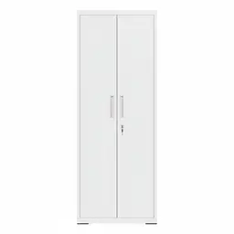 SONGMICSHOME Aufbewahrungsschrank mit Verstellbaren Regalen und Türen, Für Garage oder Büro, Mit Schloss, 40,2 x 60,1 x 180 cm, grau