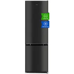 CHiQ Kühlschrank, Kombination, 262L, 176 x 54 x 55 cm (HxBxT), 215 kWh/Jahr, Kühl-Gefrierkombination, Low-frost, Frischhalteboxen, Dunkler Edelstahl Look groß, EEK E, für Küche/Haushalt/Wohnung, FBM260L, 2025