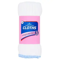 Morrisons 4 Ribbed Kitchen Cloths