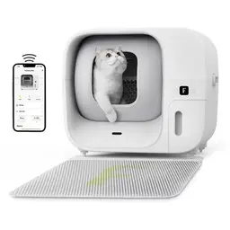 [Code: JOYCAT €200-€100] Furbulous Automatic Cat Litter Box Self-Cleaning - APP Control - 60L - Suitable for Multi-Cat - Compatible with All Types of Cat Litter - FB001
