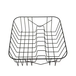  Adjustable Dish Drying Rack With Utensil Holder Space Saving Design Black                 