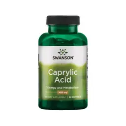 Swanson Caprylic Acid Gut Health 600 mg - 60 Capsules