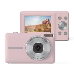 Songdian Pocket Camera 4K 64MP for Photography and Video 16X Zoom-pink