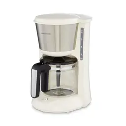 Morphy Richards Equip Filter Coffee Machine, Pour Over Technology, 1.2 L - Cream, 162504