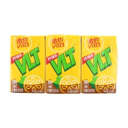 Vitasoy Schwarztee-Getränk mit Zitronengeschmack, 6 x 250 ml