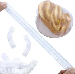 110 Stück - Frischhaltebeutel - Gummiband - Einweg-Frischhaltefolienhüllen