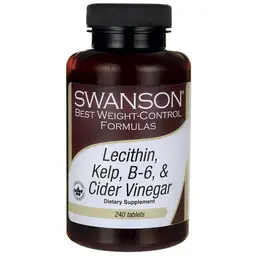Swanson Lécithine, varech, vitamine B6 et vinaigre de cidre - 240 comprimés
