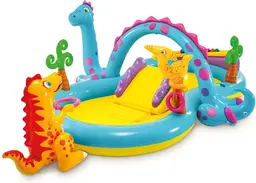 Intex Opblaasbare Zwembad Dinoland Speelcentrum - Multicolor, 302 x 229 x 112 cm