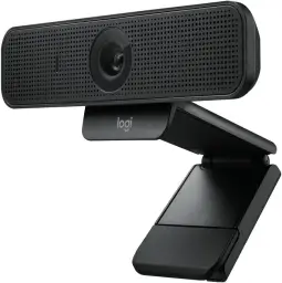 Logitech C925e Business-Webcam, HD 1080p, 78° Blickfeld, Autofokus, RightLight 2 Technologie, Abdeckblende, 2 Stereomikrofone, Für Skype Business, WebEx, Lync, Cisco, etc., PC/Mac - Schwarz