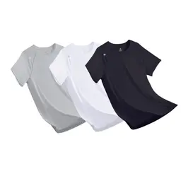 ochama [100 Ultra-Light Quick-Drying] Sports T-Shirt Summer Outdoor Running Fitness Short-Sleeved Men’s Black and White Gray XL 3 Pieces Mix