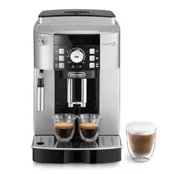 De'Longhi Magnifica S - ECAM21.116.SB Kaffeevollautomat mit Milchaufschäumdüse für Cappuccino, 5 Direktwahlrezepte, 2-Tassen-Funktion, einfache Bedienung, Silber