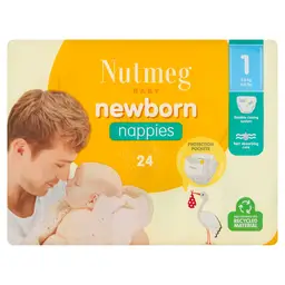  Nutmeg Newborn Nappies Size 1 24 Nappies