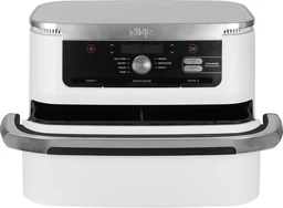 Ninja AF500EUWH FlexDrawer, Dual Zone with Removable Divider, Large 10.4L Drawer, 7-in-1, Air-Fryer uses no Oil, Air Fry, Roast, Bake, Max Crisp - white