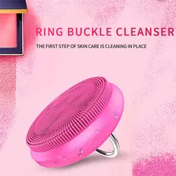 Silicone Face Scrubber,Cleansing & Exfoliating Brush, Blackhead Removing Pore Cleansing Massaging for Sensitive/Delicate/Dry Skin