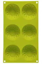 6 Sunflower Lime Green Cake Mould