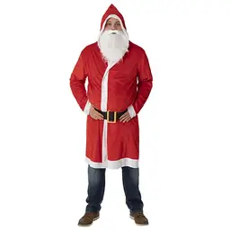 Atmosphera Santa Claus Costume for Men Traditional 3 Pieces Velvet