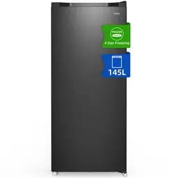 CHiQ FSD140D4EU Freestanding 145l Upright Freezer 145L, Reversible Doors, Black, E Rated