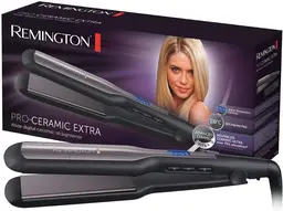 Remington Pro-Ceramic Extra Breiter Haarglätter (extra-breite 45mm Stylingplatten - besonders für dickes  krauses  lockiges und sehr langes Haar) LCD-Display  150-230°C  Haarglätter S5525