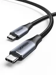 UGREEN USB C to USB C Cable 240W USB 3.1 Gen 2 10Gbps 4K@60Hz Display USB C Charger Cable Compatible with iPhone 16/15 Pro Max, Galaxy S24 Ultra, iPad Pro/Air, MacBook Pro M3, USB-C Monitor, 1M