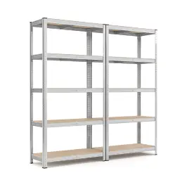 SONGMICS Set aus 2 - Lagerregale - Schwerlastregal - Regalsystem und Regalböden - 180x90x40 cm (2 Stück) - Bis zu 875 kg Tragkraft - GLR040E02