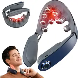 SKG G7 Pro-Fold Nackenmassagegerät mit mittlerer Frequenz EMS + TENS & 9D-Vibration, faltbar, Geschenk für den Liebhaber