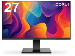 KOORUI 27 Zoll Monitor,Full HD (1920x1080), 75Hz, VA, 5ms, Augenpflege, Rahmenlos, Blaulichtfilter, HDMI, VGA, VESA 75x75