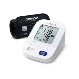 Omron M3 Comfort Upper Arm Blood Pressure Monitor – Intellisense Technology, Intelli Wrap Cuff 22–42 cm, 2-User Memory, Irregular Heartbeat Detection – White, M3 Comfort