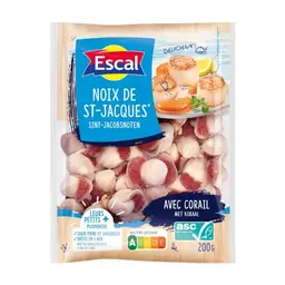 ESCAL Noix de Saint Jacques crues avec corail