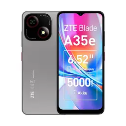 ZTE Blade A35e, Android Phone, Smartphone without Contract: 2GB+64GB Memory, Silvery Gray, 5000 mAh Battery & 6.52" HD+ Display