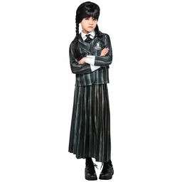 Wednesday School Uniform Dress-up Costume 9-10 Years
