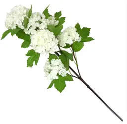 Candlelight Artificial Viburnum Flower Stem White 64cm
