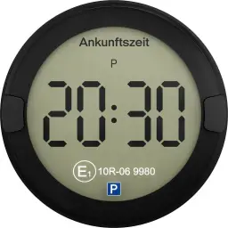 OOONO P-DISC NO2 - Elektronische Parkscheibe mit Zulassung für PKW - Automatische digitale Parkscheibe elektrisch mit Zulassung vom KBA gemäß StVO - Elektrische Parkscheibe für PKW zugelassen