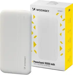 Wozinsky WPBWE1 Weiß 10000mAh Li-Po Powerbank (2x USB-A)