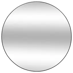 Alice spiegel diam. 110 cm zwart metaal