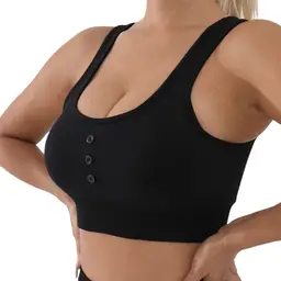 Women's Sports Tank Black XL size