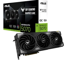 ASUS TUF Gaming GeForce RTX 5070 12 GB GDDR7 OC Edition Grafikkarte (NVIDIA Blackwell-Architektur und DLSS 4, 2,5-Slot-Design, SSF, PCIe 5.0, 3x DisplayPort 2.1b, 2x HDMI 2.1b)