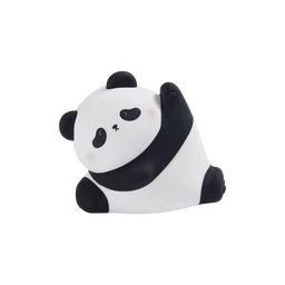 VIVREAL Panda Night Light, Rechargeable 3 Level Dimmable LED Squishy Nursery Nightlight, Food Grade Silicone Animal Night Lamps Cute Bedside Touch Lamp for Breastfeeding Toddler Baby Kids Gifts Decor   A038