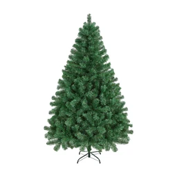 Yaheetech 5FT künstlicher Weihnachtsbaum, voller Weihnachtsfichtenbaum mit 437 Spitzen & Holzoptik-Metallstand & Scharnierzweigen, Grün