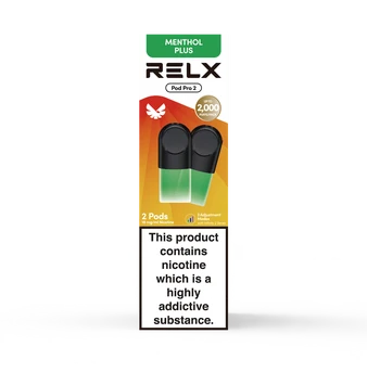 RELX Menthol Plus Pre-filled 2 Pods Pack | Pods