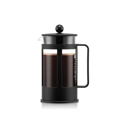 BODUM KENYA 1L - 8 kopjes - French Press koffiezetapparaat - Zwart