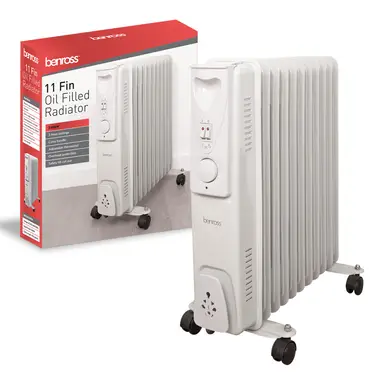Benross 11 Fin Oil Filled Radiator - 2500w