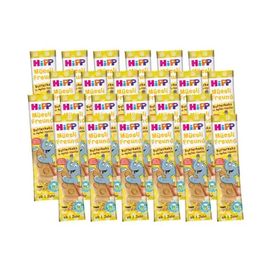 HiPP Bio Müsliriegel Butterkekse in Apfel-Vanille (ab 12 Monaten) Multipack 24 x 20 g