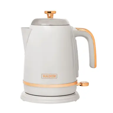 Haden Salcombe Kettle, Grey & Copper, Coated Stainless Steel, 1.7L, Cord Storage - 210678